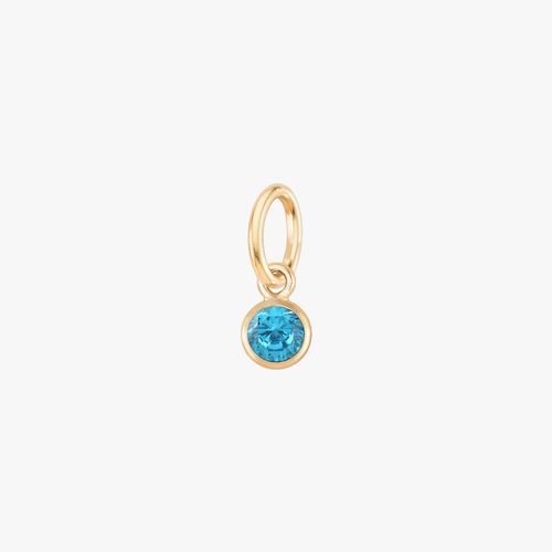 Color:Gold Birthstone Gem:Blue Zircon