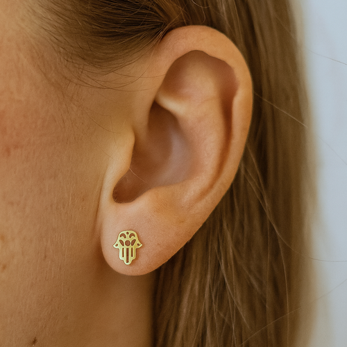 Hamsa Stud Earrings