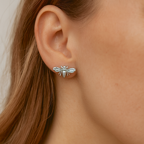 Luxe Bee Stud Earrings