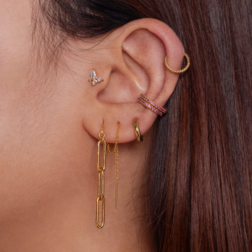 Muse Chain Threader Earrings