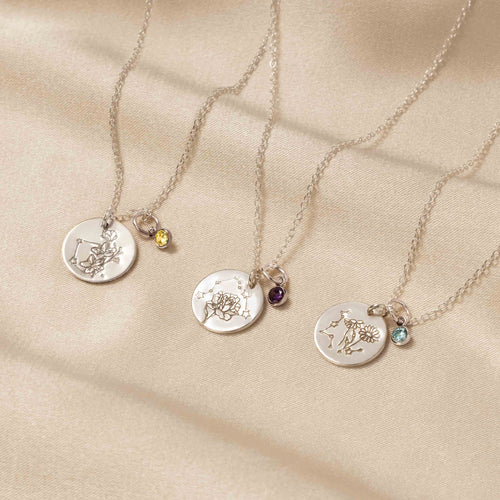 Personalized Stardust Bloom Necklace
