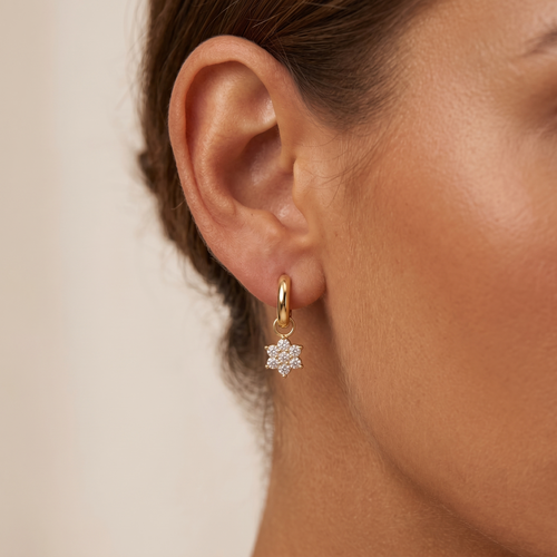 Pave Flower Charm