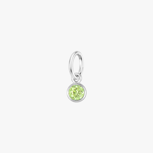 Color:Silver Birthstone Gem:Peridot