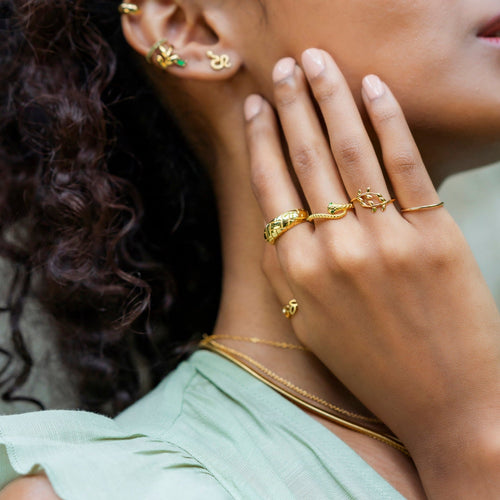 Vine Leaf Ring Gold