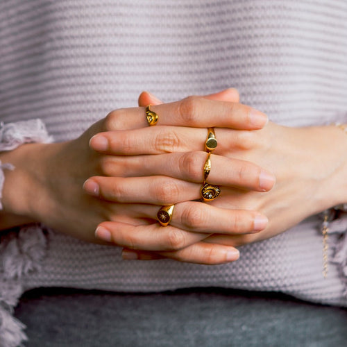 Minimal Signet Ring Silver