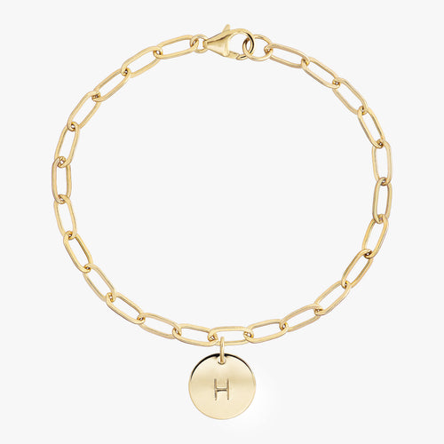 Personalized Isabel Initial Charm Bracelet