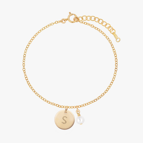 Personalized Birthstones Crystal Disc Bracelet