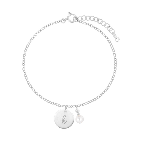 Personalized Birthstones Crystal Disc Bracelet