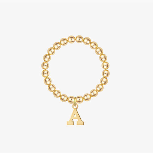 Personalized Letter Gold Ring