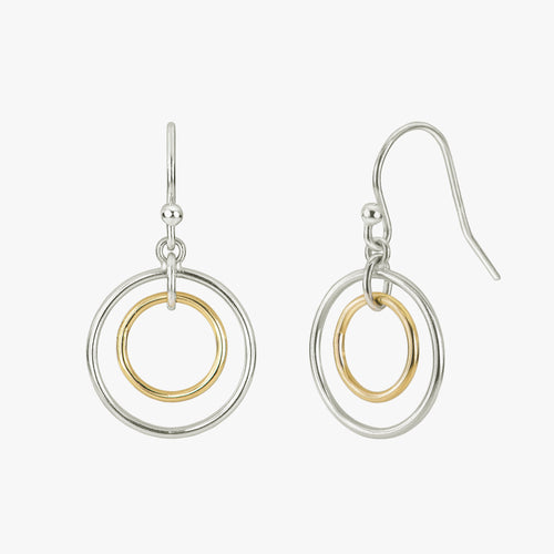 Anular French Hoop Mixed Color Earrings