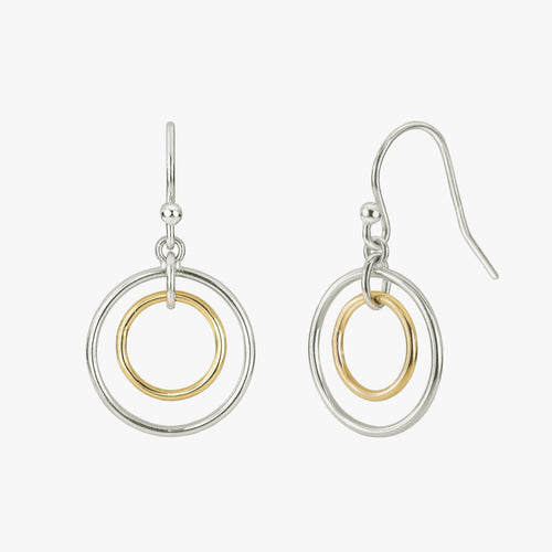 Anular French Hoop Mixed Color Earrings