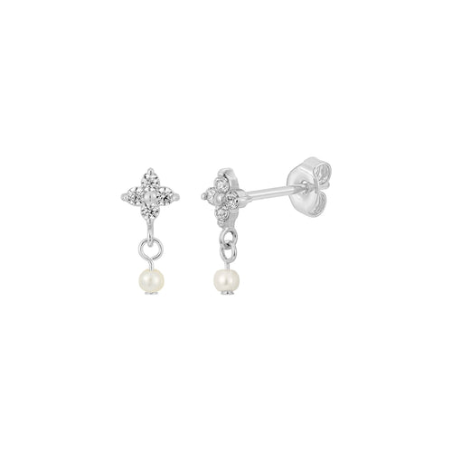 Sparkle Blossom Dangle Earring