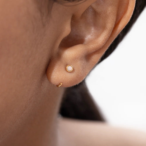 Little Opal Huggies Hoops