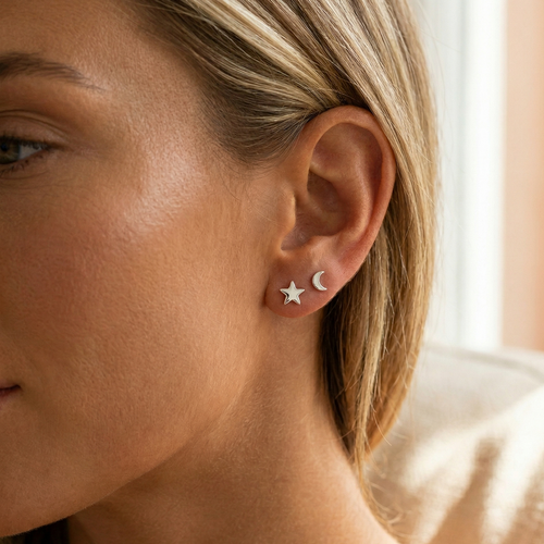Luminous Star Stud Earrings