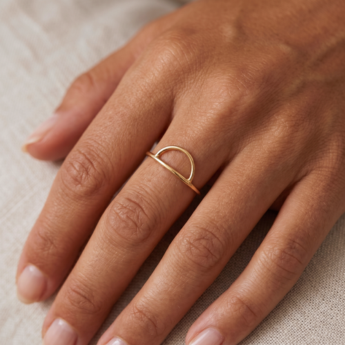 Minimal Arc Ring Gold