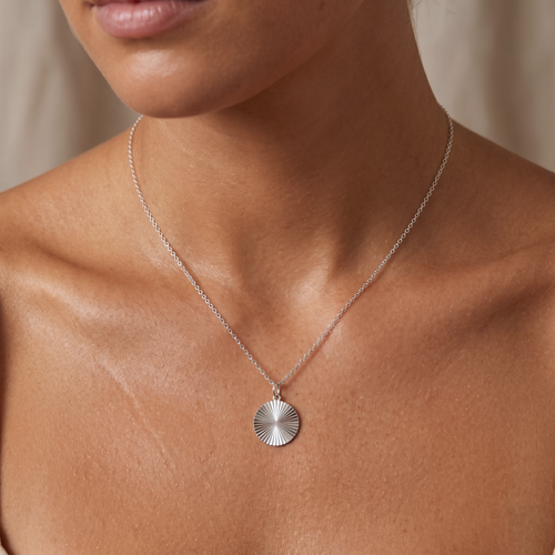 Sunbeam Disc Necklace