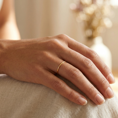 Skinny Stacking Ring Gold