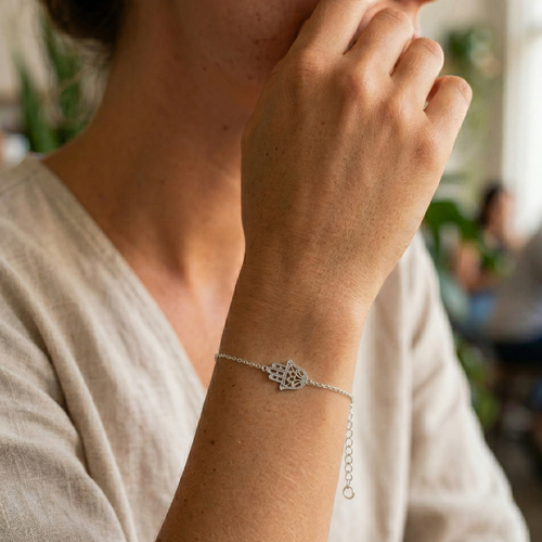 Hamsa Filigree Bracelet