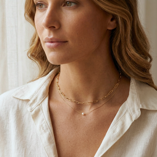 Isabel Paper Clip Chain Choker