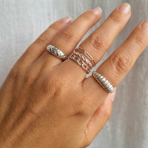 Weave Ring Silver