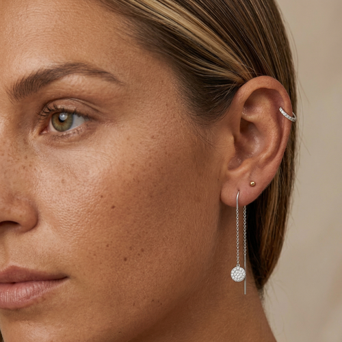 Dazzling Full Circle Ear Threader