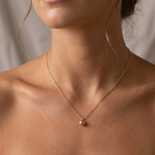 Minimalist Ball Pendant Necklace
