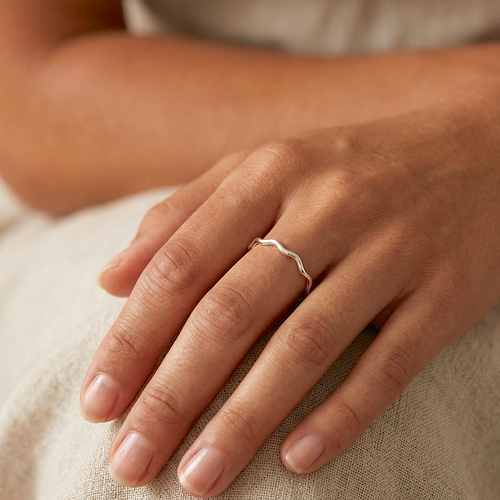 Organic Silver Ring