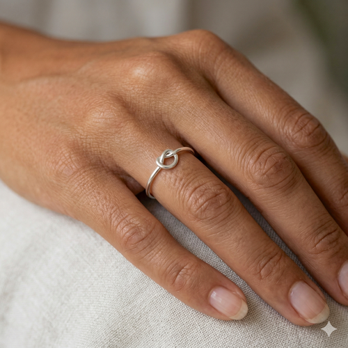 Love Knot Ring Silver