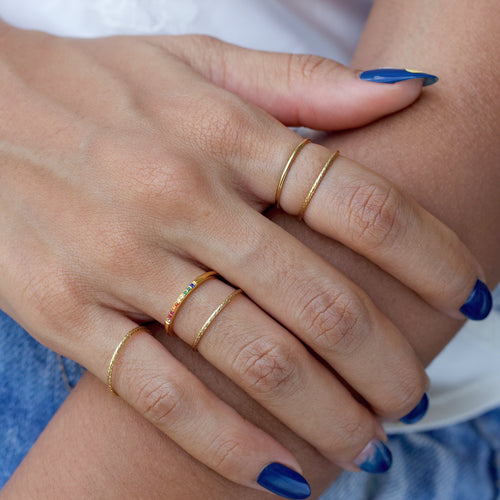 Rainbow Eternity Ring