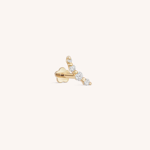 Color:Yellow Gold|Style:Right