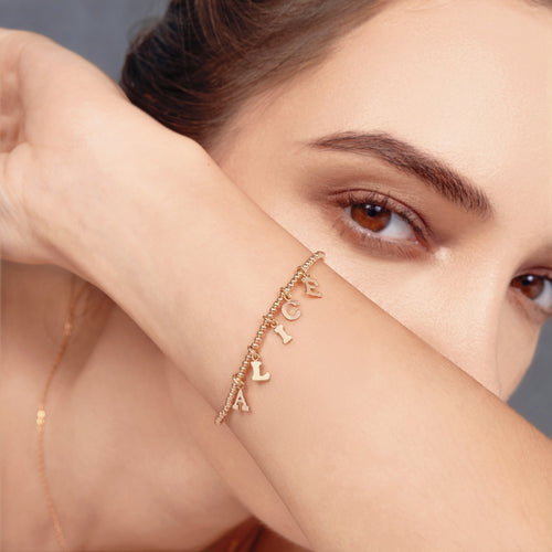 Personalized Letter Beaded Bracelet