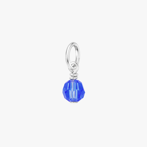 Color:Silver Birthstone Gem:Sapphire