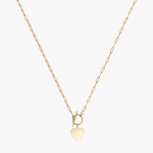 Boyfriend Link Toggle Heart Necklace