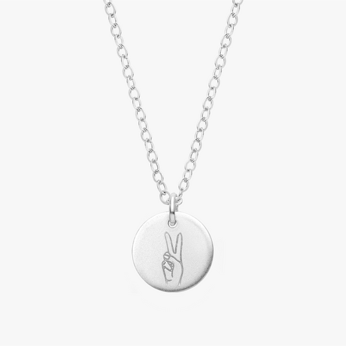 Personalized Hand Sign Necklace