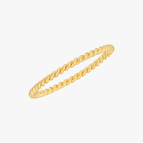 Skinny Twist Ring Gold
