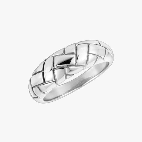 Woven Dome Ring Silver