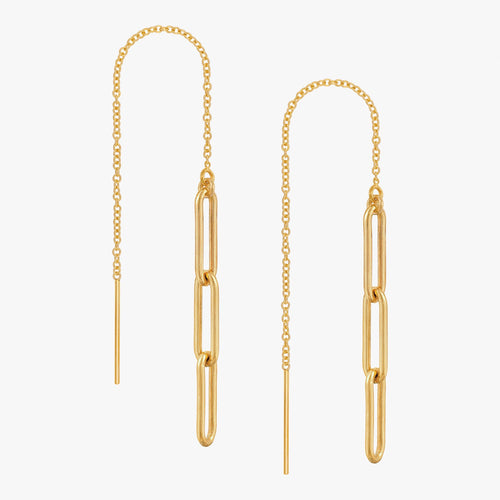 Muse Chain Threader Earrings