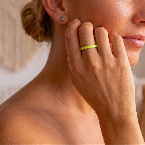 Primrose Green Stacker Ring