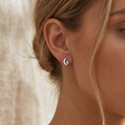 Celestial Stud Earrings