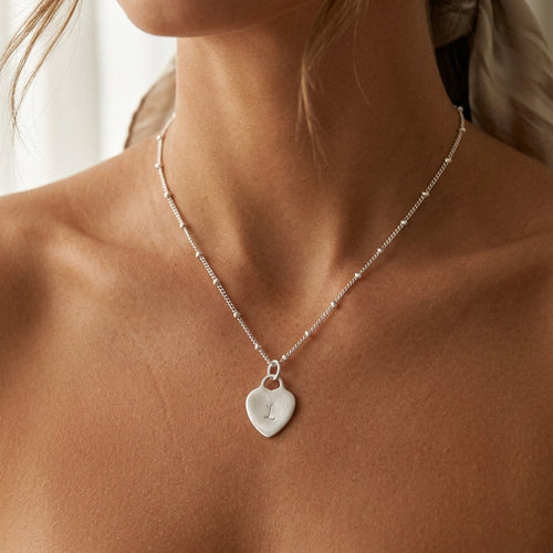 Personalized Heart Satellite Necklace