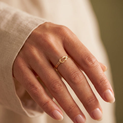Double Love Knot Ring