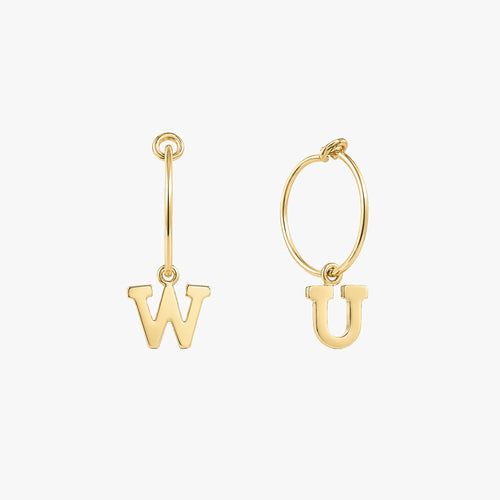 Personalized Letter Hoop Earrings