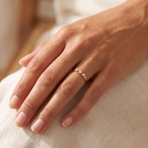 Sparkle Trio Mini Ring