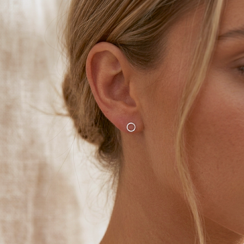 Chic Circle Stud Earrings