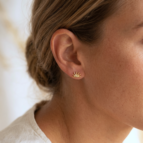 Spike Ray Stud Earrings