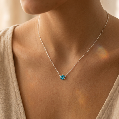 Turquoise Flower Necklace