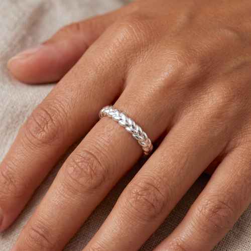 Braided Silver Ring