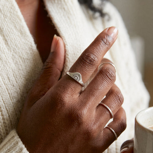 Sunrise Ring Silver