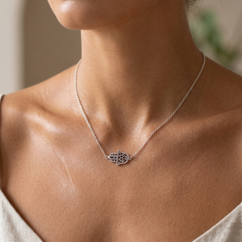 Hamsa Filigree Necklace
