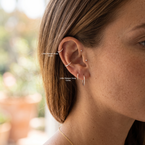 Little Sleeper Hoop Earrings